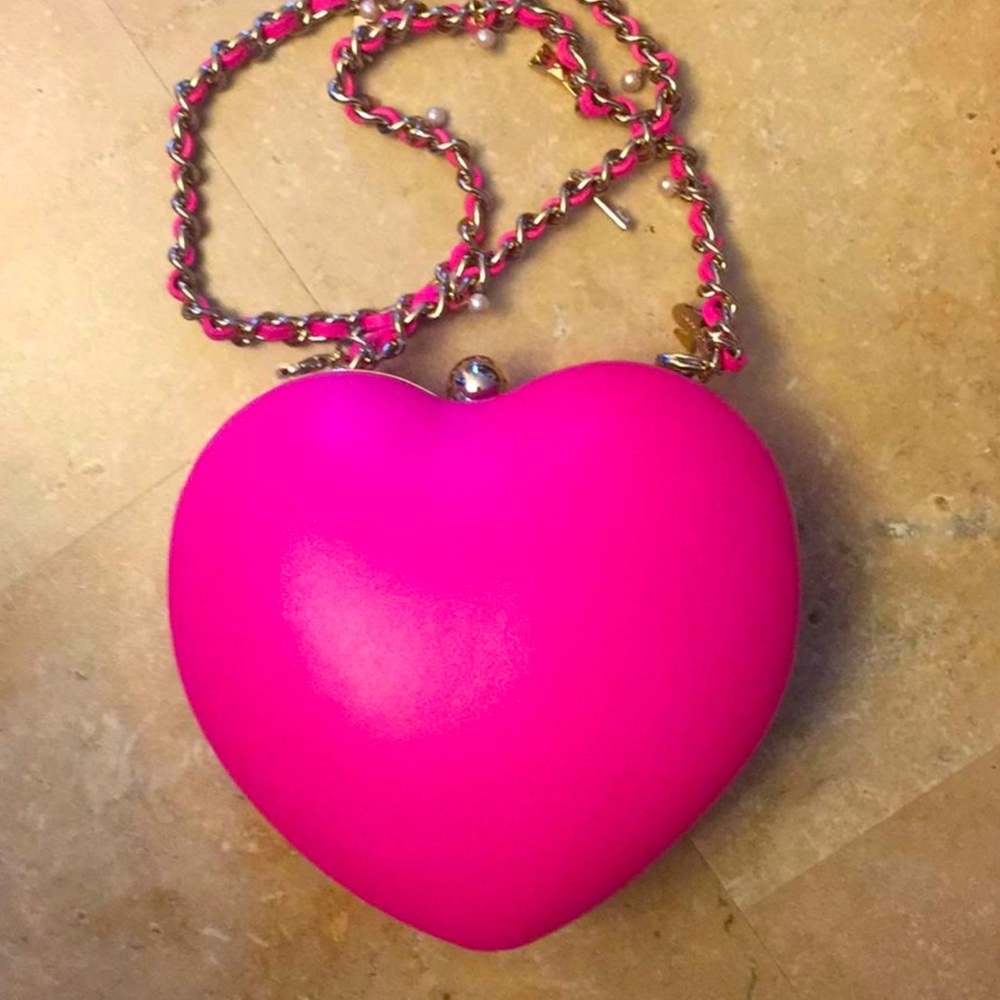 KATE SPADE | oh la la Bellini Hot Pink heart bag 🌟HOST PICK 🌟 ❤️